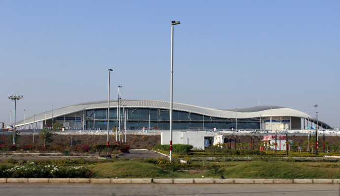 Raja Bhoj Airport serves Bhopal city in India.