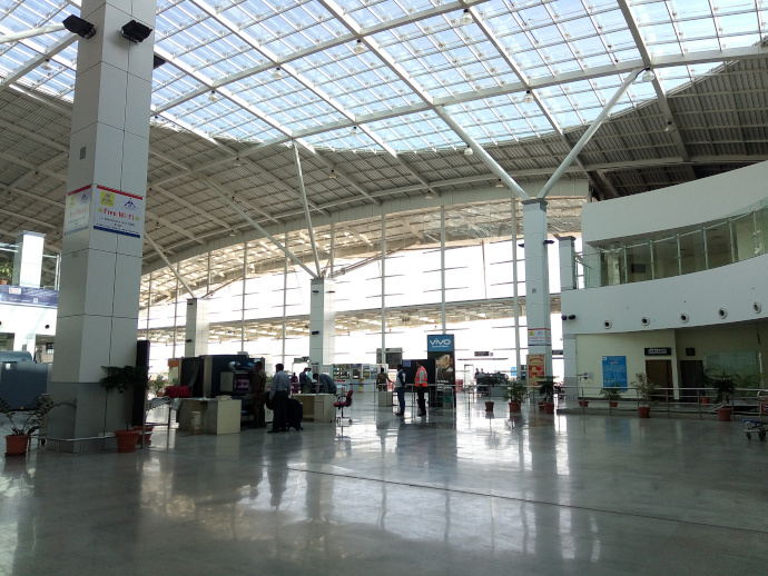 Bhopal Airport has a single passenger terminal.